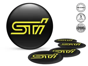 Subaru Domed Label Logo Premium Silicone Stickers